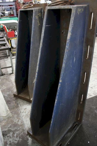 1 SET OF 20" X 63" CUSTOM SLOTTED ANGLE PLATES: STOCK #75783