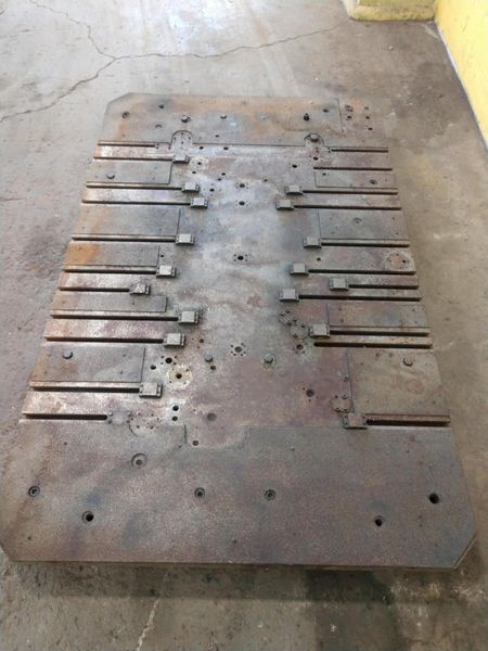 96" X 60" T-SLOTTED BOLSTER PLATE / LAYOUT SURFACE PLATE: STOCK #12680