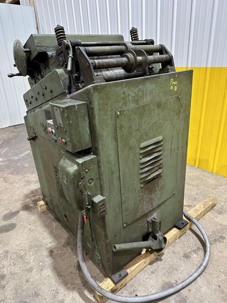 18" x .125" LITTELL MODEL #418HVS-7PD POWERED 7 ROLL COIL STRIP STRAIGHTENER: STOCK #19805