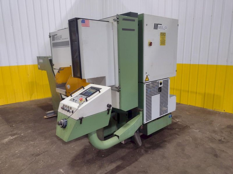 13.4" X 13.4" MISSLER MODEL #DEB-340-CE AUTOMATIC HORIZONTAL BANDSAW, NEW 2000: STOCK #19627