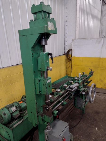 4-1/8" X 48" CARSON MODEL CHP-1H TUBE END PUNCH FORMING MACHINE: STOCK 17891
