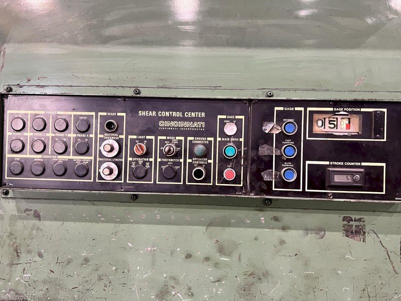 10' X 1/2" CINCINNATI HS500 HYDRAULIC SHEAR WITH FOPBG: STOCK #21757