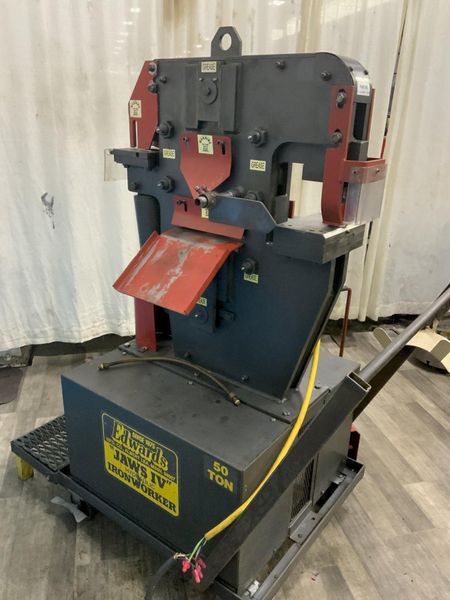 50 TON EDWARDS JAWS IV HYDRAULIC IRONWORKER: STOCK #80758