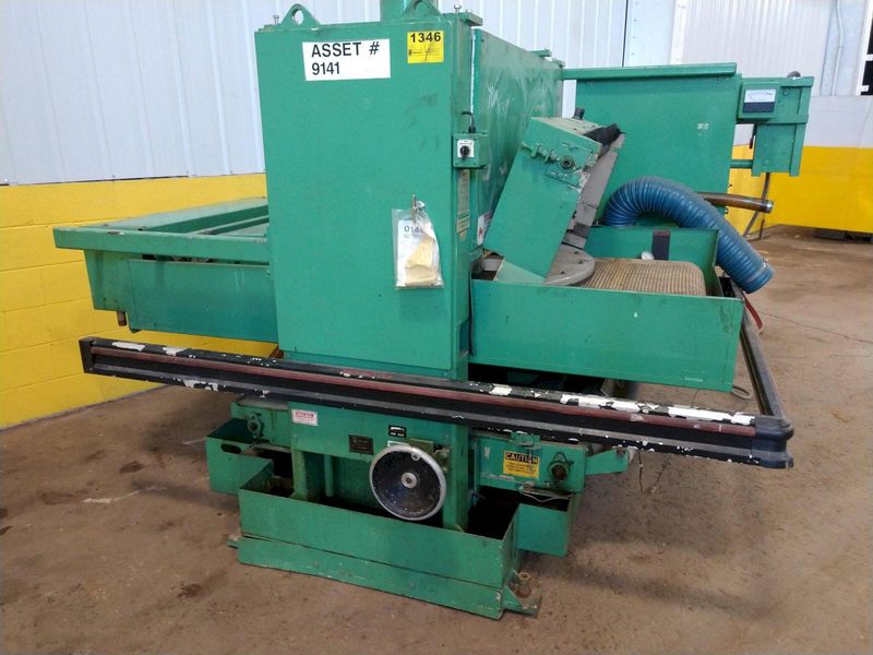 36" AEM MODEL CS360 SINGLE HEAD MULTI-DIRECTIONAL BELT GRINDER DEBURRING FINISHER: STOCK 11089