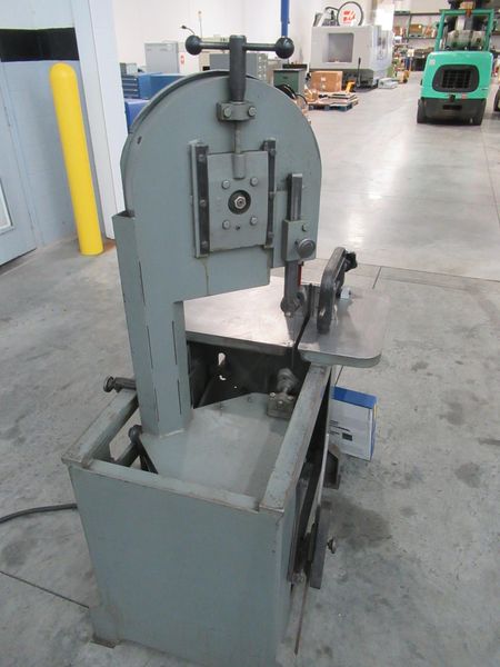 Roll-In Vertical Band Saw, 3/4" Blade, Gravity Blade Feed,Vise and Clamp
