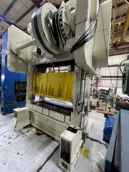 500 ton Bliss SC2-500-108-54 Used Straight Side Mechanical Metal Stamping "Link Drive" Press, Ye