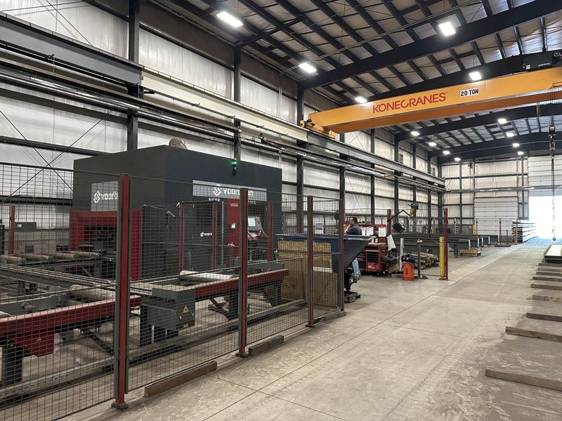 41" X 18" VOORTMAN BEAM LINE, VB1050 SAW,  V630DRILL & V808 PLASMA COPER ROBOT, NEW 2016: STOCK