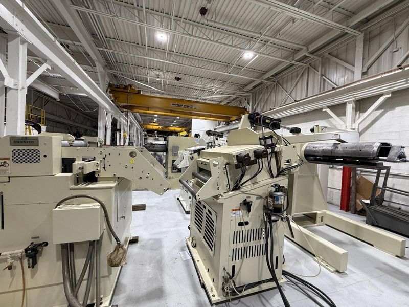 24,000 lbs. x 32" Width Minster Conventional Heavy Duty Servo Coil Feed Line, Model MRH20-38S /