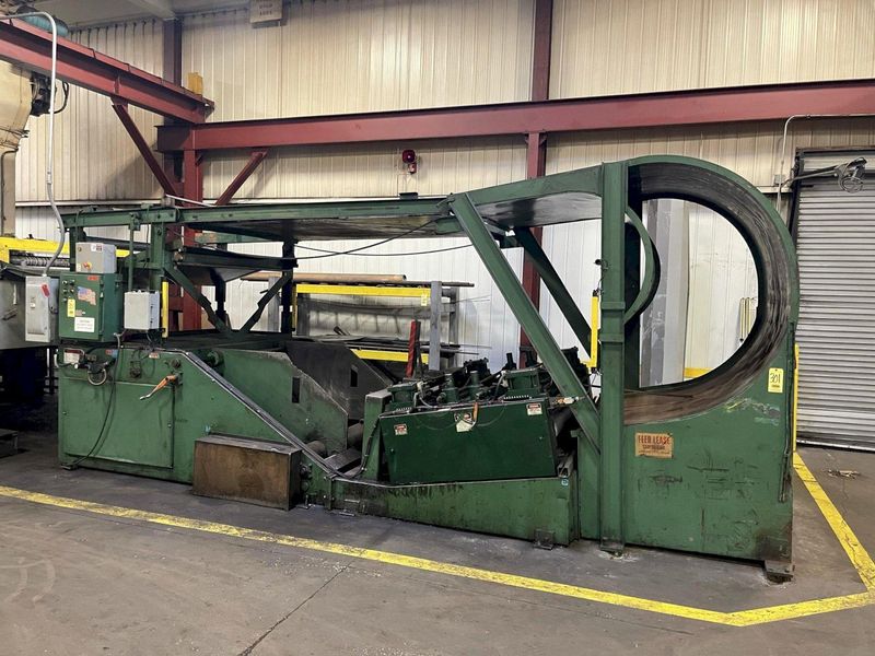 20,000 lbs x 72" Feed Lease Combination Coil Cradle Straightener - Coil Feed Equipment