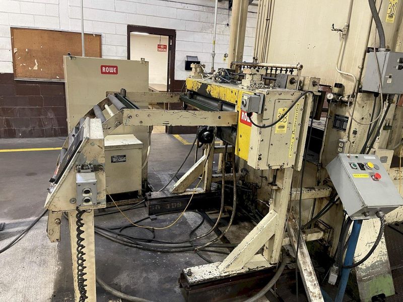 10,000 LBS. X 40" X .110" ROWE SERVO CONVENTIONAL COIL FEED LINE FOR METAL STAMPING