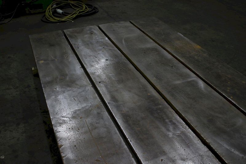 5' X 12' GIDDING & LEWIS T SLOTTED FLOOR PLATE: STOCK #74797