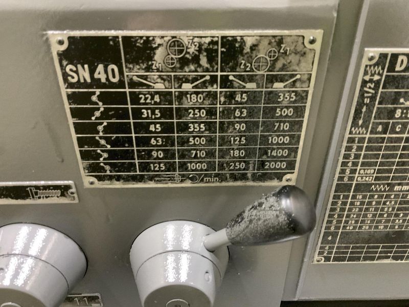 16" X 40" TOS MODEL SN40C, GAP BED ENGINE LATHE: STOCK #80171