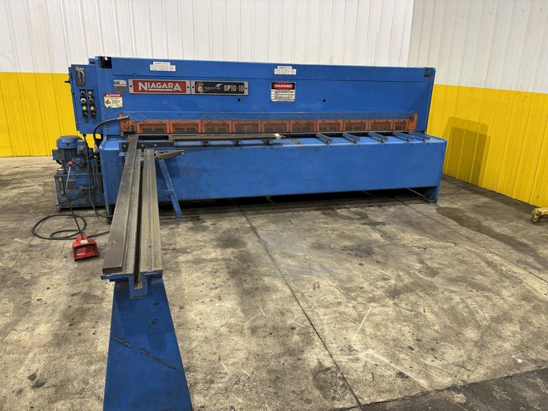 10' X 10 GAUGE NIAGARA MODEL #SPARTAN SP10-10 HYDRAULIC SHEAR: STOCK #22633
