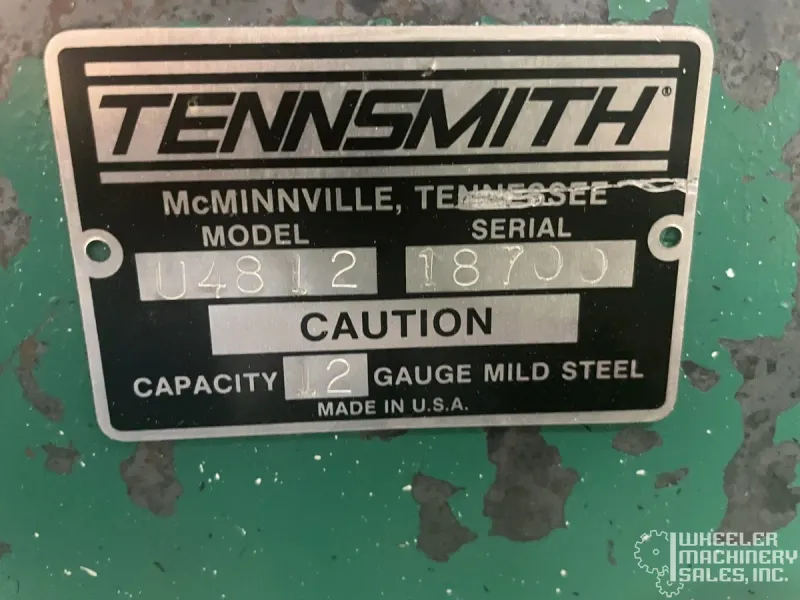 TENNSMITH U4812 Box & Pan Brake, 12 gauge #8105 #2