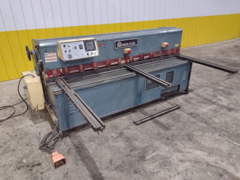 8' X 11 GAUGE AMADA MODEL #S-2532 HYDRAULIC POWER SHEAR WITH BACK GAUGE: STOCK #23421