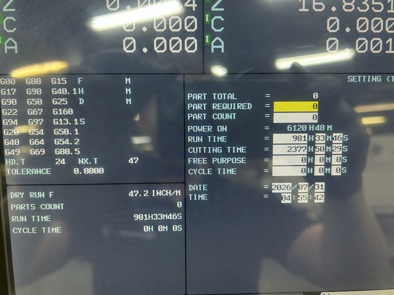 DN Solutions DVF 6500 5 Axis CNC Vertical Machining Center, VMC (2022)