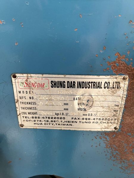 14000 LB X 32" X .240" SHUNG DAR SERVO FEEDLINE