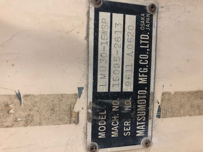2500 LB x 12" MATSUMOTO DOUBLE END UNCOILER