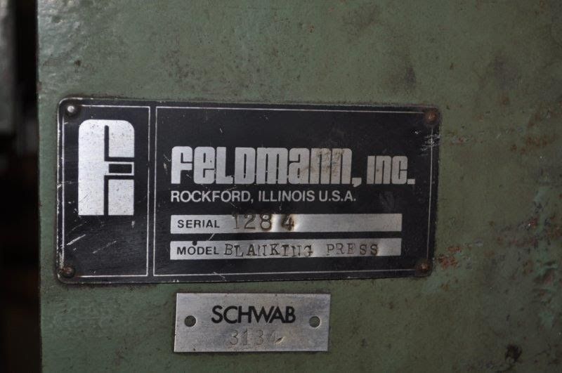 FELDMAN HYDRAULIC BRIDGE BLANKING PRESS