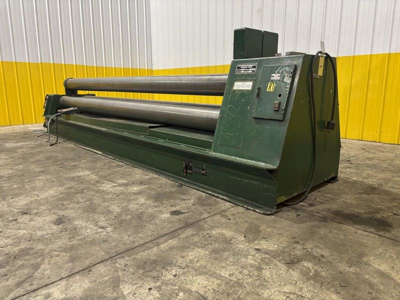 12' X 1/4" ROUNDO MODEL #PS-205 DOUBLE PINCH HYDRAULIC 3 ROLL PLATE ROLL: STOCK #23118