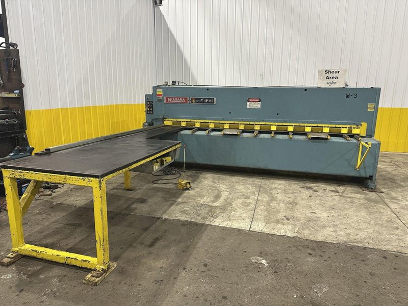 12' X 1/4" NIAGARA MODEL #SP-12-1/4 HYDRAULIC SHEAR: STOCK #22385