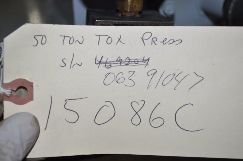50 TON TOX PRESSOTECHNIK  MB-50 AIR OVER HYDRAULIC PRESS
