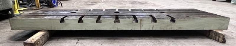 72” L-R x 24” F-B x 4” Thick T-Slotted Steel Bolster