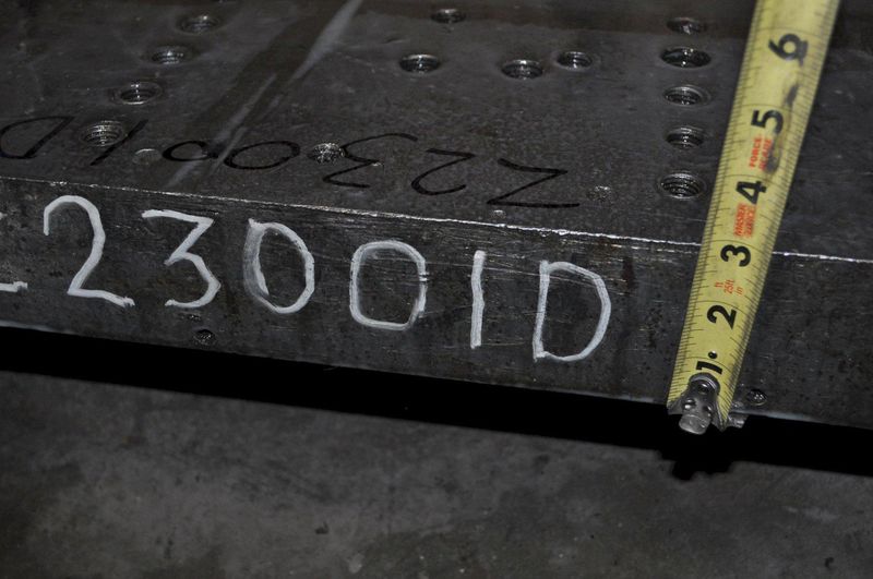 36" X 25" X 3" Bolster Plate