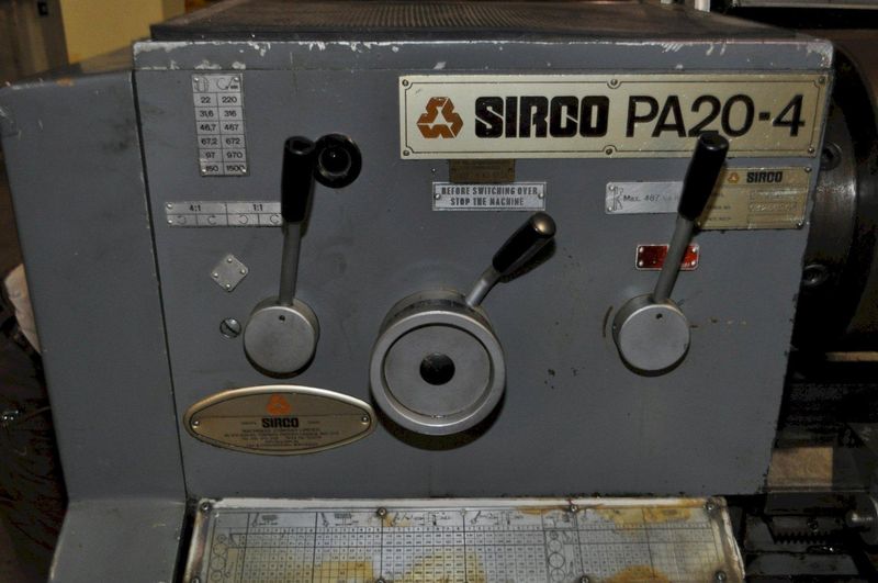 20" x 72" SIRCO GAP BED ENGINE LATHE