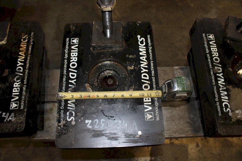 16.75" x 12.325" x 8.25" VIBRO DYNAMICS ISOLATION MACHINERY PADS