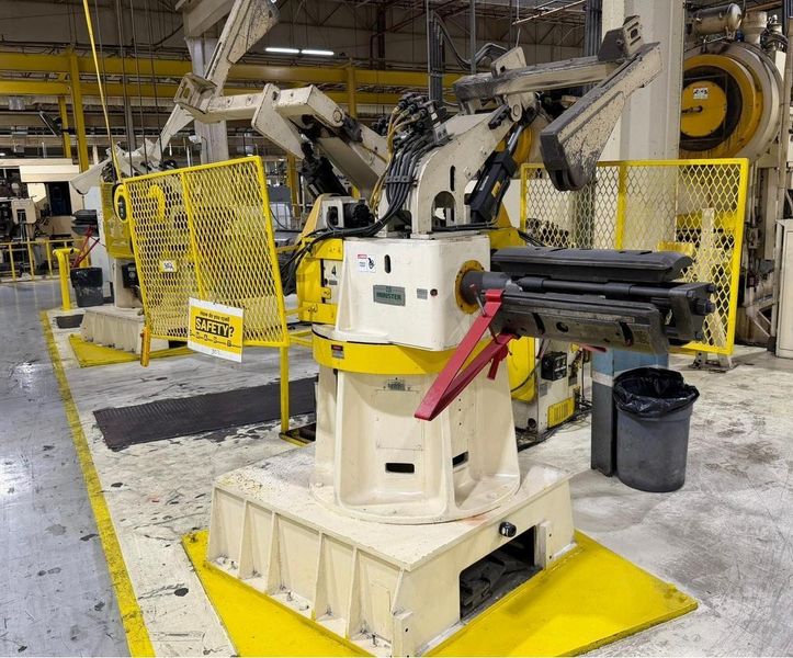 150-ton Minster "Piece-Maker" Back Geared Straight Side Press Model P2-150-60 For Sale, Year 199