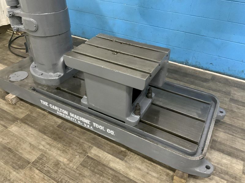 4' X 9' CARLTON RADIAL ARM DRILL: STOCK #80799