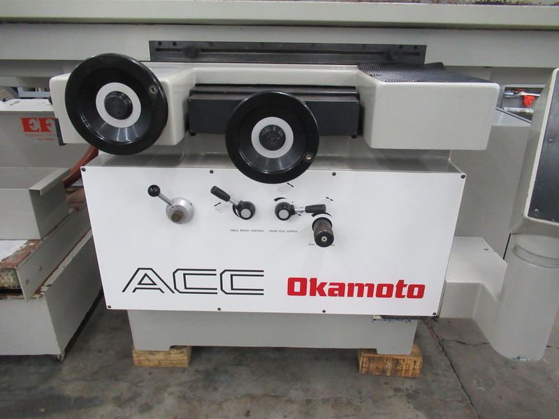 Okamoto ACC-12.24 DX Automatic Surface Grinder, 12"x 24", Incremental Downfeed, Over Wheel Dresser,  Coolant