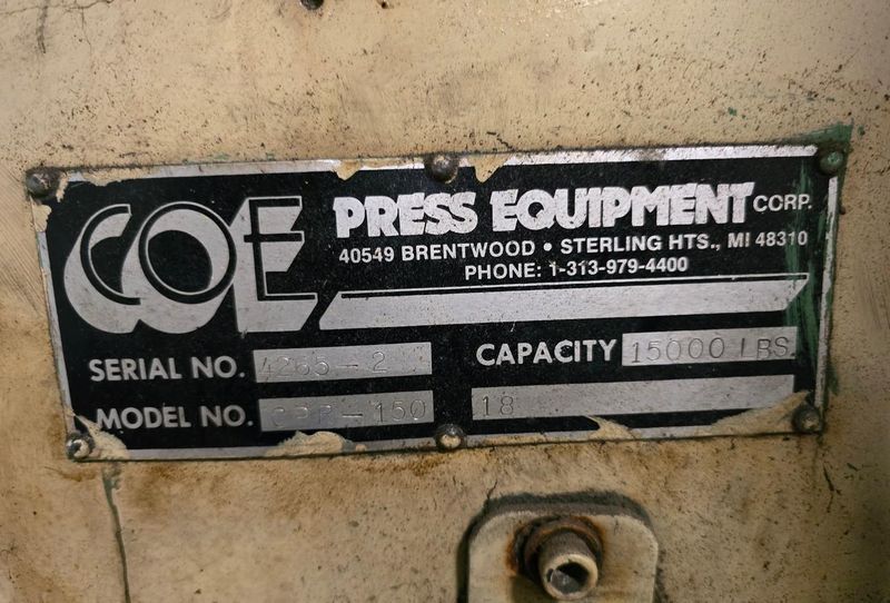 15000 LB X 18" COE MOTORIZED UNCOILER