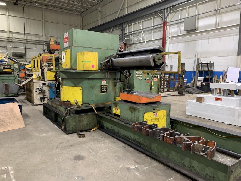 15,000 LBS X 48" WIDE X .080" AIR FEEDS INC REEL AND STRAIGHTENER