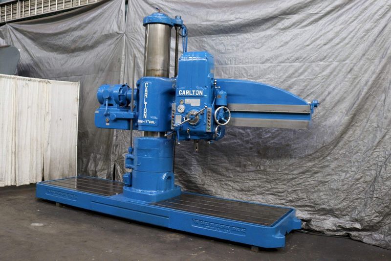 6' X 17" CARLTON RADIAL DRILL: STOCK #71032