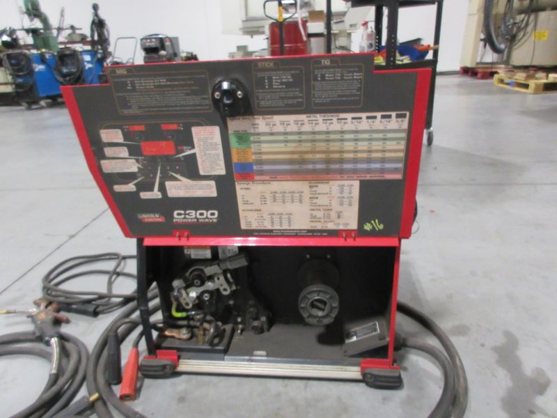 Lincoln Electric Power Wave C300 multi-process power source with an integrated wire feeder- Auction Item