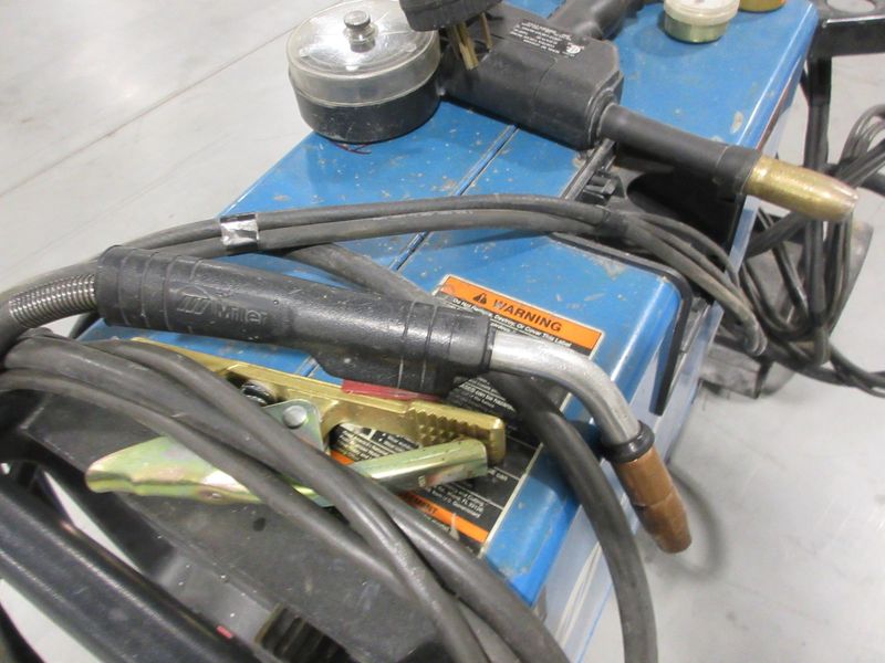 Millermatic 251 MIG Wire Feed Welder with Rolling Base and Accessories, 200/230V Single Phase- Auction Item