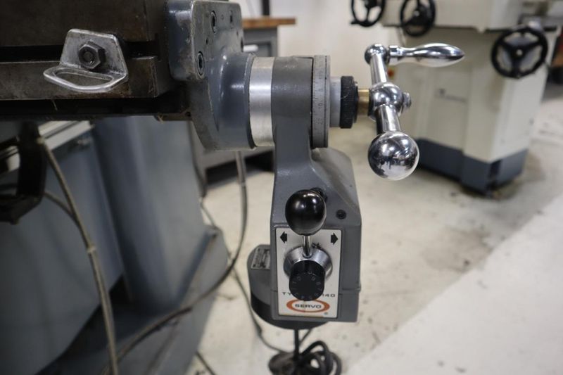Clausing Kondia 9"x48" Knee Mill, Acu-Rite Millrite 2-Axis DRO, Quill Feed, X-Axis Servo Power Feed- Auction Item