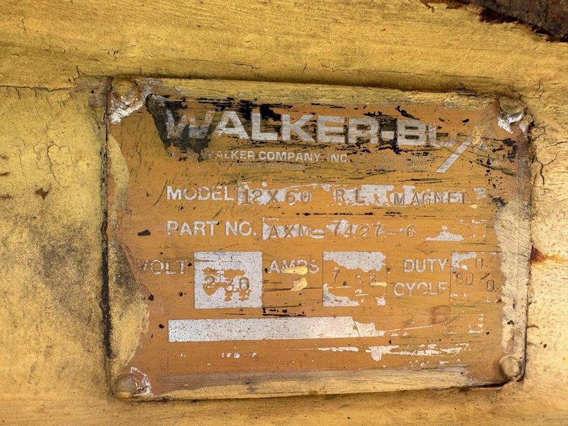10,000 LBS x 14' WALKER MAGNETIC SPREADER LIFTING BEAM SYSTEM WITH (4) WALKER MAGNETS : STOCK 13
