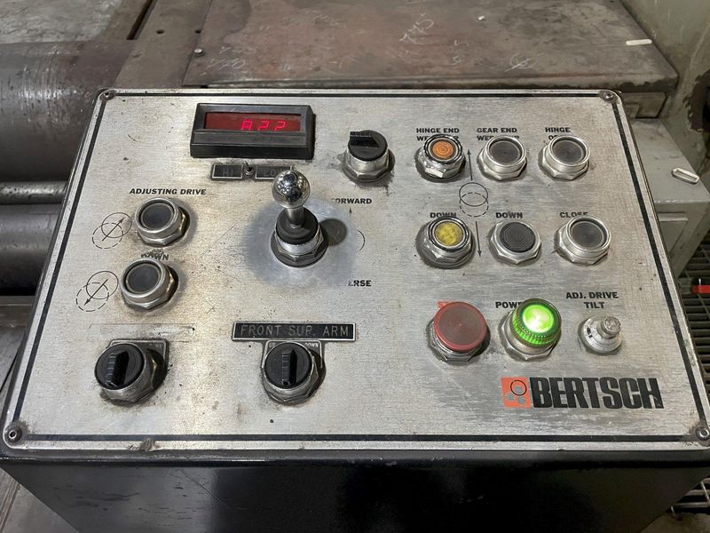 10' X 1-3/16" BERTSCH CENTURY II HYDRAULIC PLATE ROLL: STOCK #14196