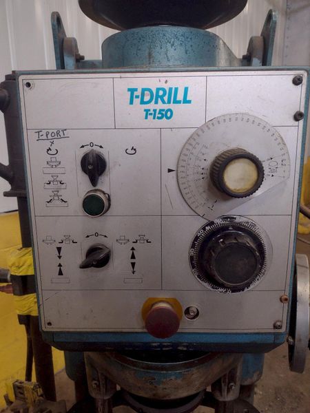 6-3/4" T-DRILL MODEL #T-150 PIPE COLLARING MACHINE WITH T-DRILL EC-150 END PROCESSING ATTACHMENT