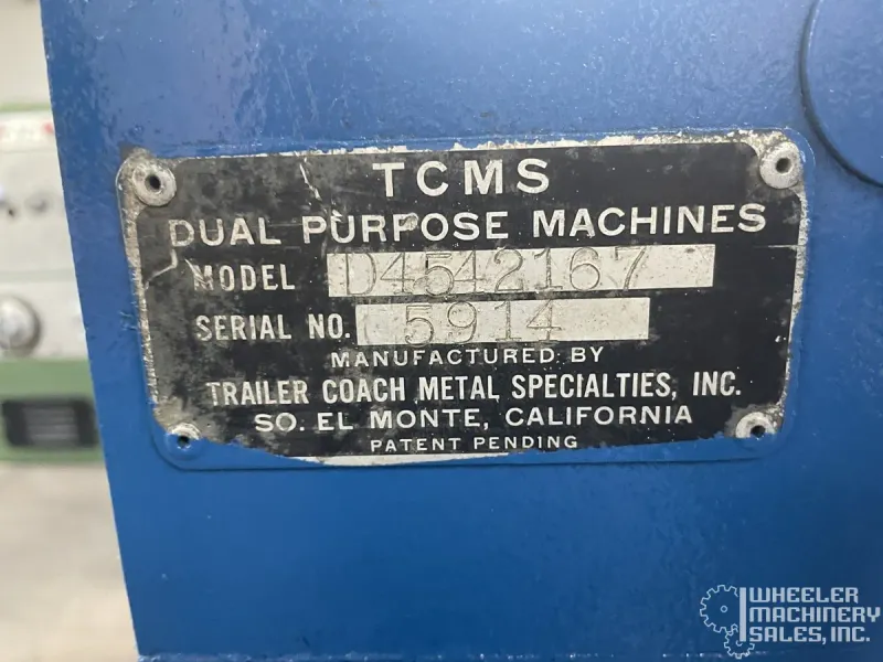 TCMS D4542167 Powered Metal Quilting Machine (Catering Truck/Cart Panels) #8348 #1