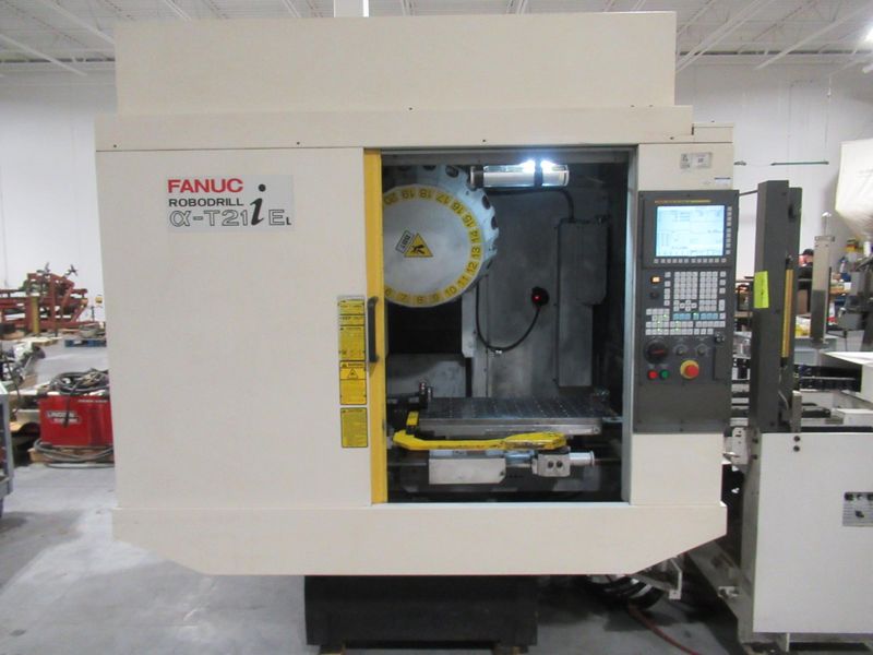 Fanuc Robodrill Alpha T21iEL CNC Drilling/Tapping Machine w/Automatic Pallet Changer, Renishaw Probing System, 21 ATC and MORE!!!- Auction Item