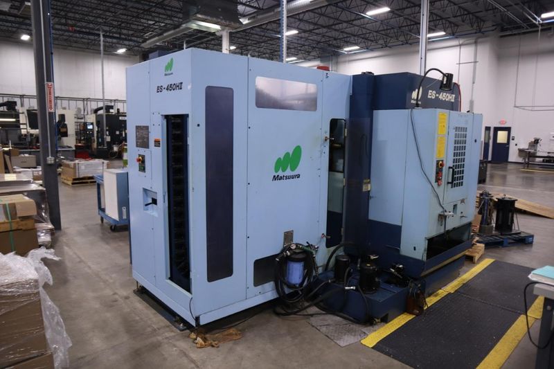 Matsuura ES-450HZ CNC Horizontal Machining Center, Fanuc Series 18i-M Control, 60 Station ATC, TSC, Tool Detection- Auction Item