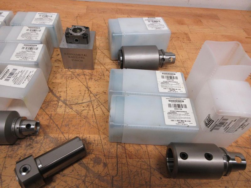 Kennametal KM Tooling, KM16, KM25, KM32, KM40, Quick Change Indexable Tooling Heads and Tool Holders **Many New In Packages**- Auction Item
