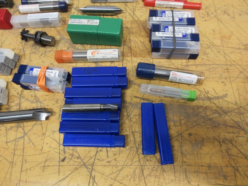 Solid Carbide Cutting Tools, Mostly Corner Rounding, Chamfering, Slotting- Auction Item