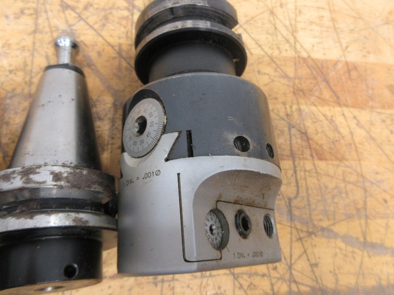 BT-Tool Holders - with (1) Criterion TABH-300D High Precision Boring Head, and (5 pcs)  Parlec BT-40 Collet Chucks- Auction Item