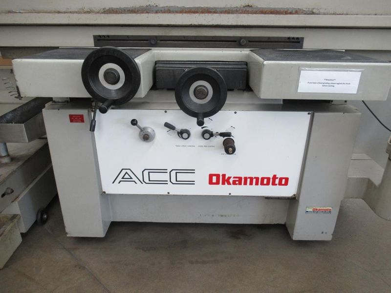 Okamoto ACC-16-32DX 3-Axis Hydraulic Surface Grinder with Incremental Down Feed. 16"x32" Chuck, Coolant System with Paper Filtration- Auction Item