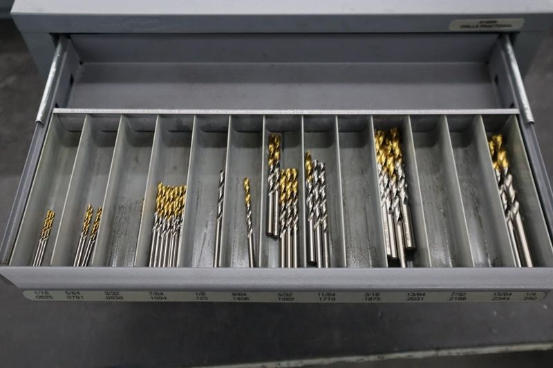 Huot Drill Index, Fractional Drills - 3 Drawer- Auction Item